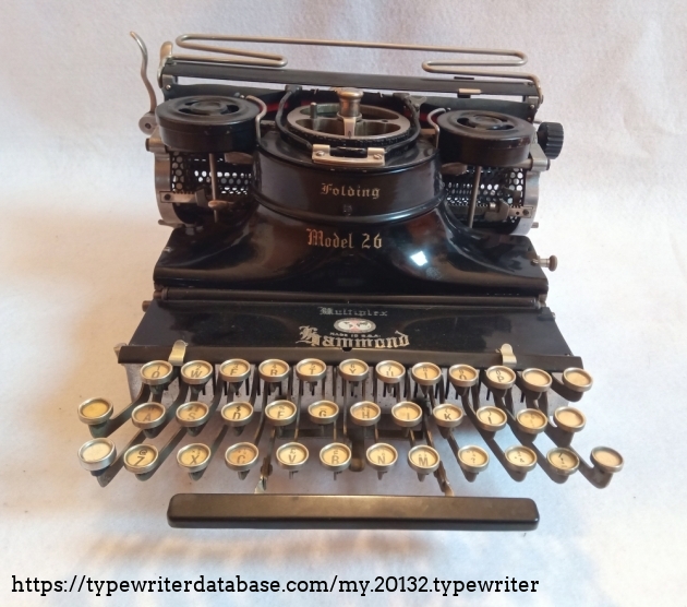 192X Hammond Multiplex Folding Mod 26 on the Typewriter Database