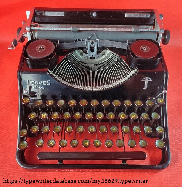 1938 Hermes 2000 on the Typewriter Database