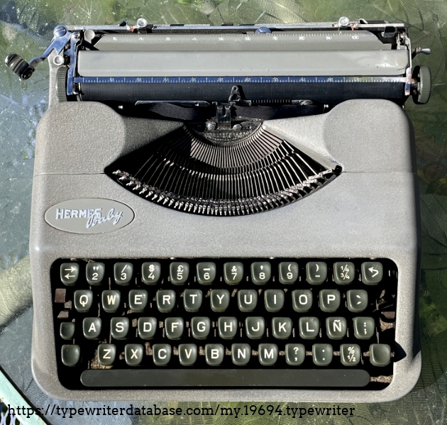 1956 Hermes Baby on the Typewriter Database