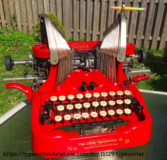 1920 Oliver 9 on the Typewriter Database