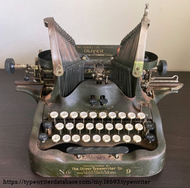 1918 Oliver 9 on the Typewriter Database