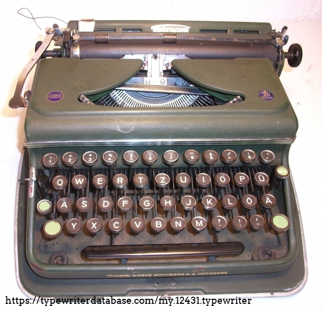 1948 Triumph Norm 6 on the Typewriter Database