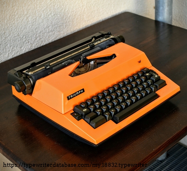 1977 Triumph Gabriele 2000 on the Typewriter Database