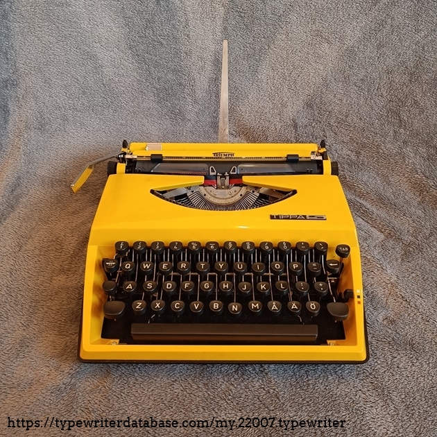 1977 Triumph Tippa S on the Typewriter Database