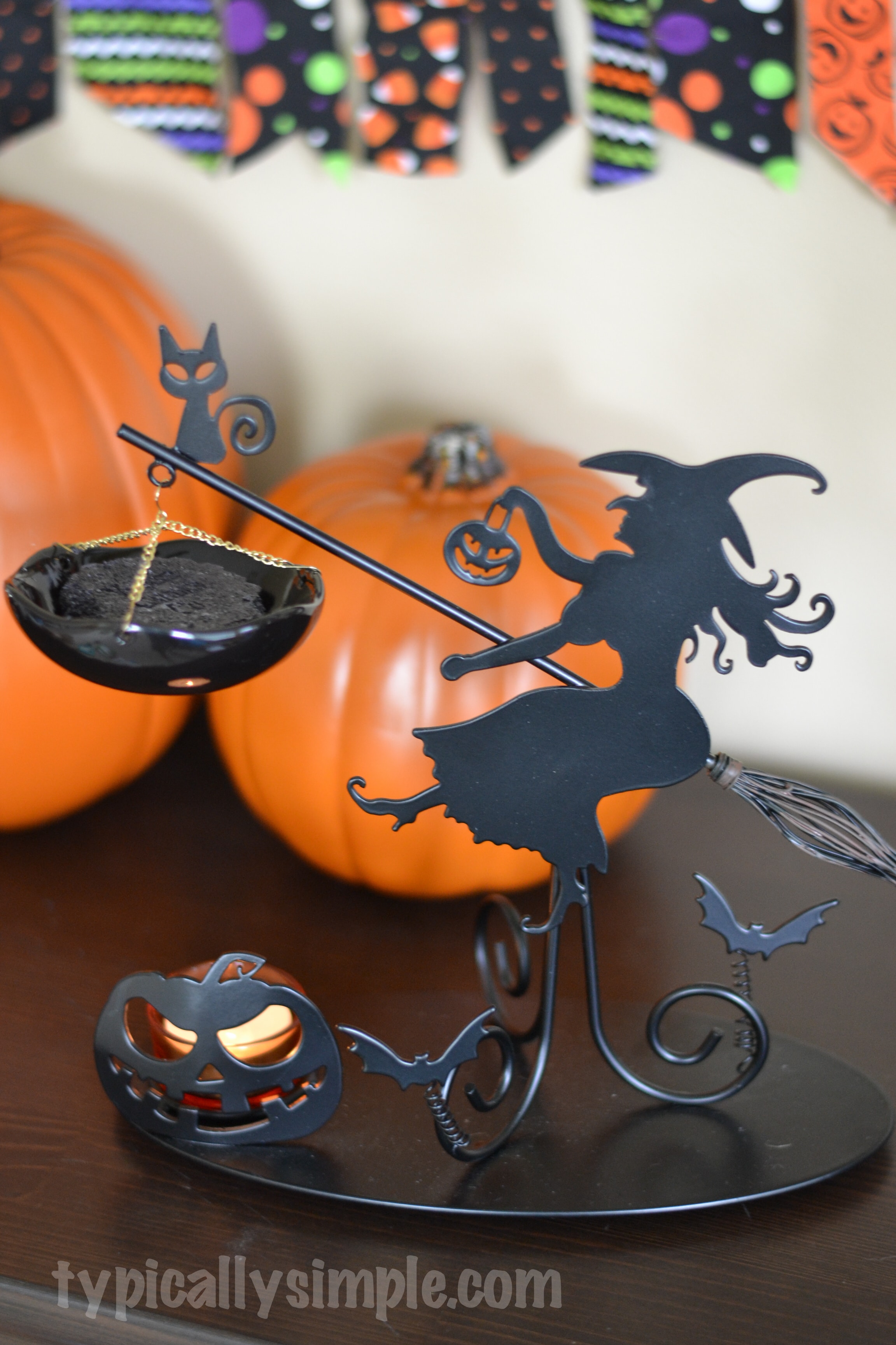 Simple Halloween Decor with Yankee Candle Typically Simple