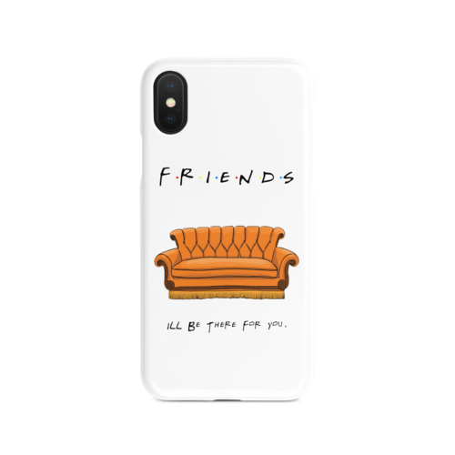 2 Friends Matching iPhone Case Bundle TV Show FRIENDS Orange Couch typkup