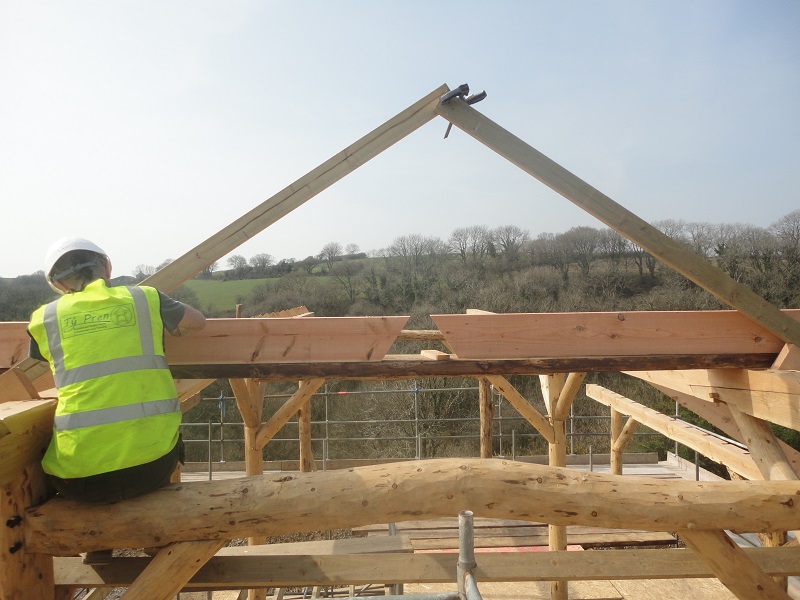  Ty Pren Roundwood Timber Construction, Eco Construction