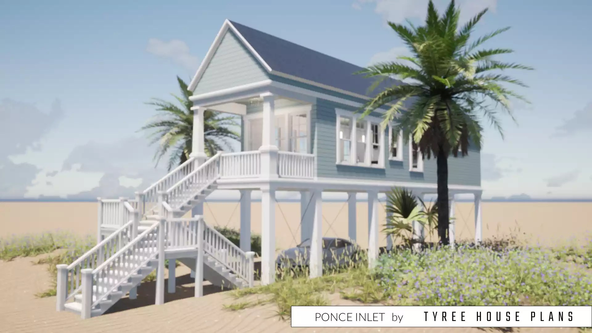 Ponce Inlet. The Beach House for An Impossibly Small Lot. Tyree House