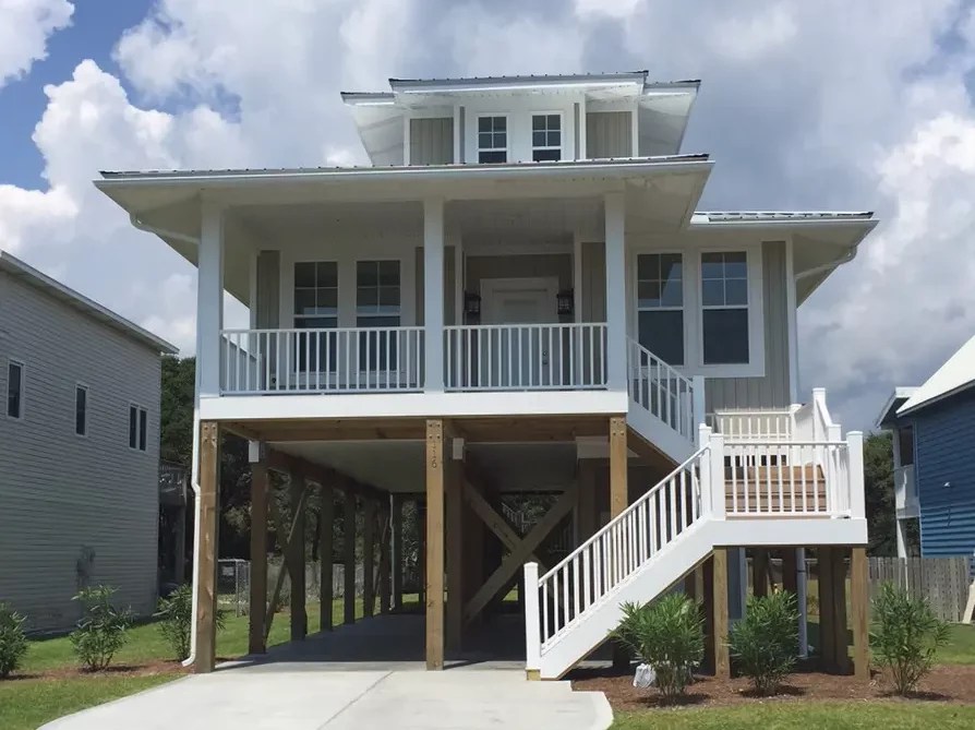 Oak Island, North Carolina Tyree House Plans