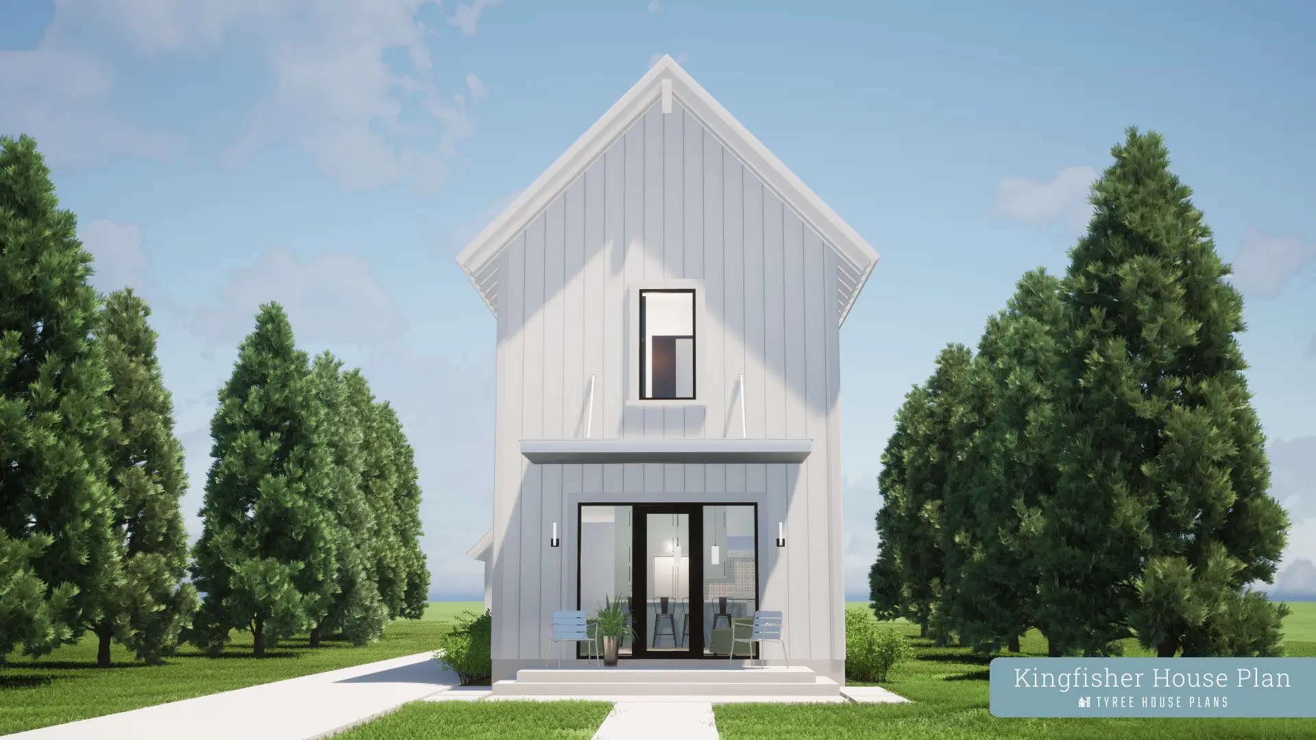 Kingfisher. The Modern Farm House Plan with Loft by Tyree House Plans.