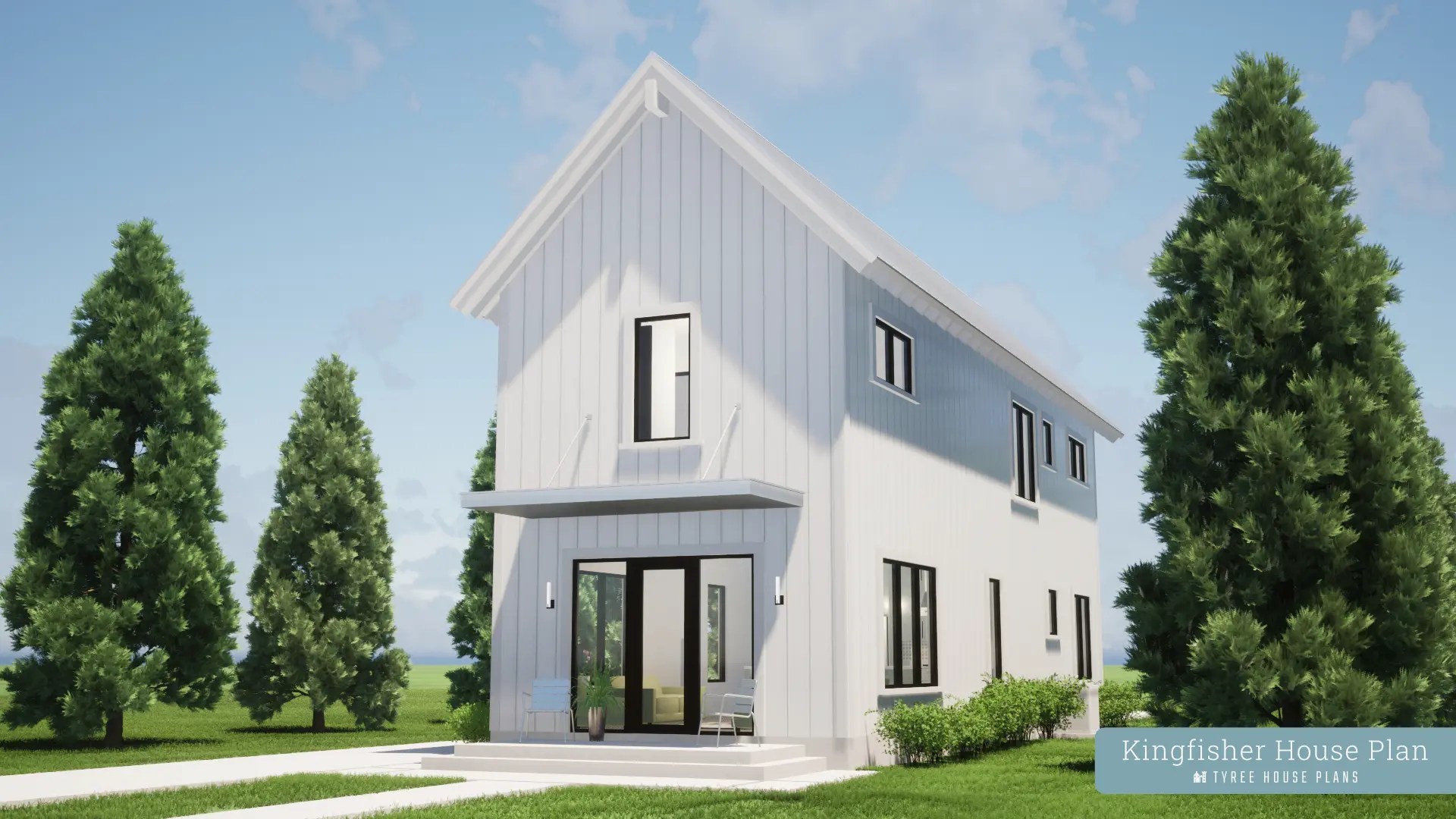 Kingfisher. The Modern Farm House Plan with Loft by Tyree House Plans.