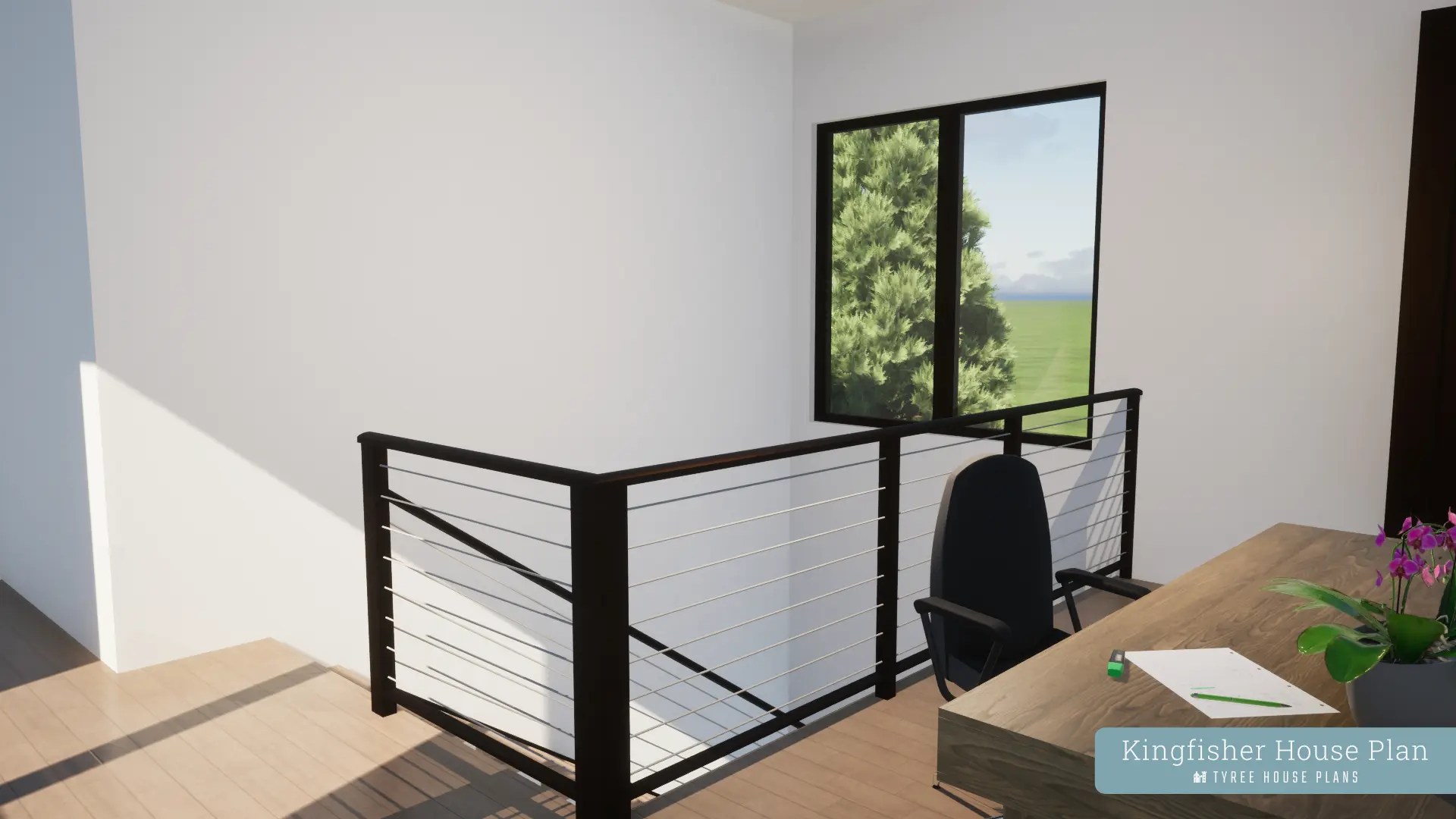 Kingfisher. The Modern Farm House Plan with Loft by Tyree House Plans.