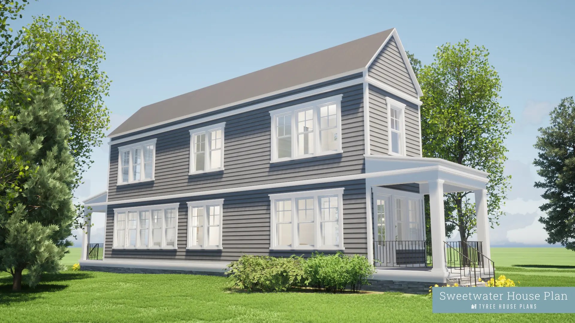 Sweetwater. The Extra Narrow Two Bedroom Home by Tyree House Plans
