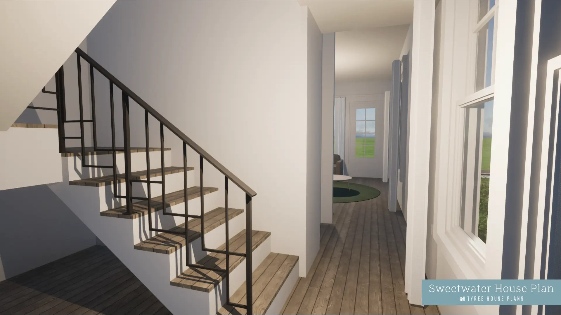 Sweetwater. The Extra Narrow Two Bedroom Home by Tyree House Plans