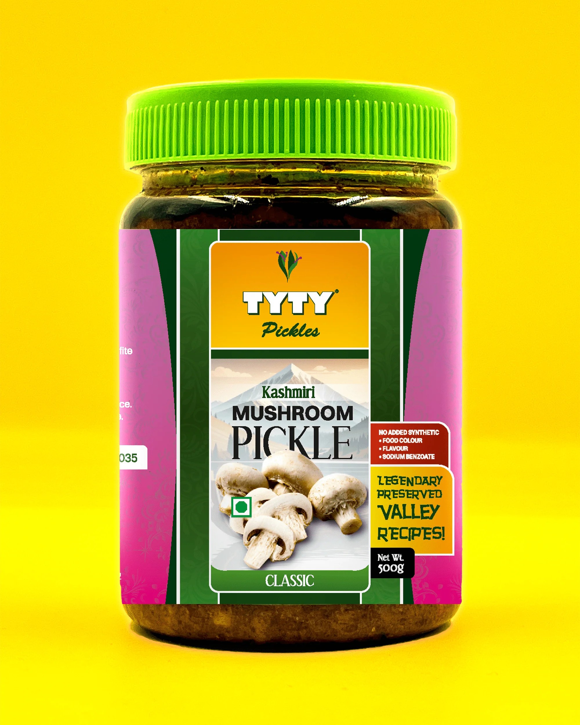 Kashmiri Mushroom Pickle Classic (Probiotic) TYTY Sciences