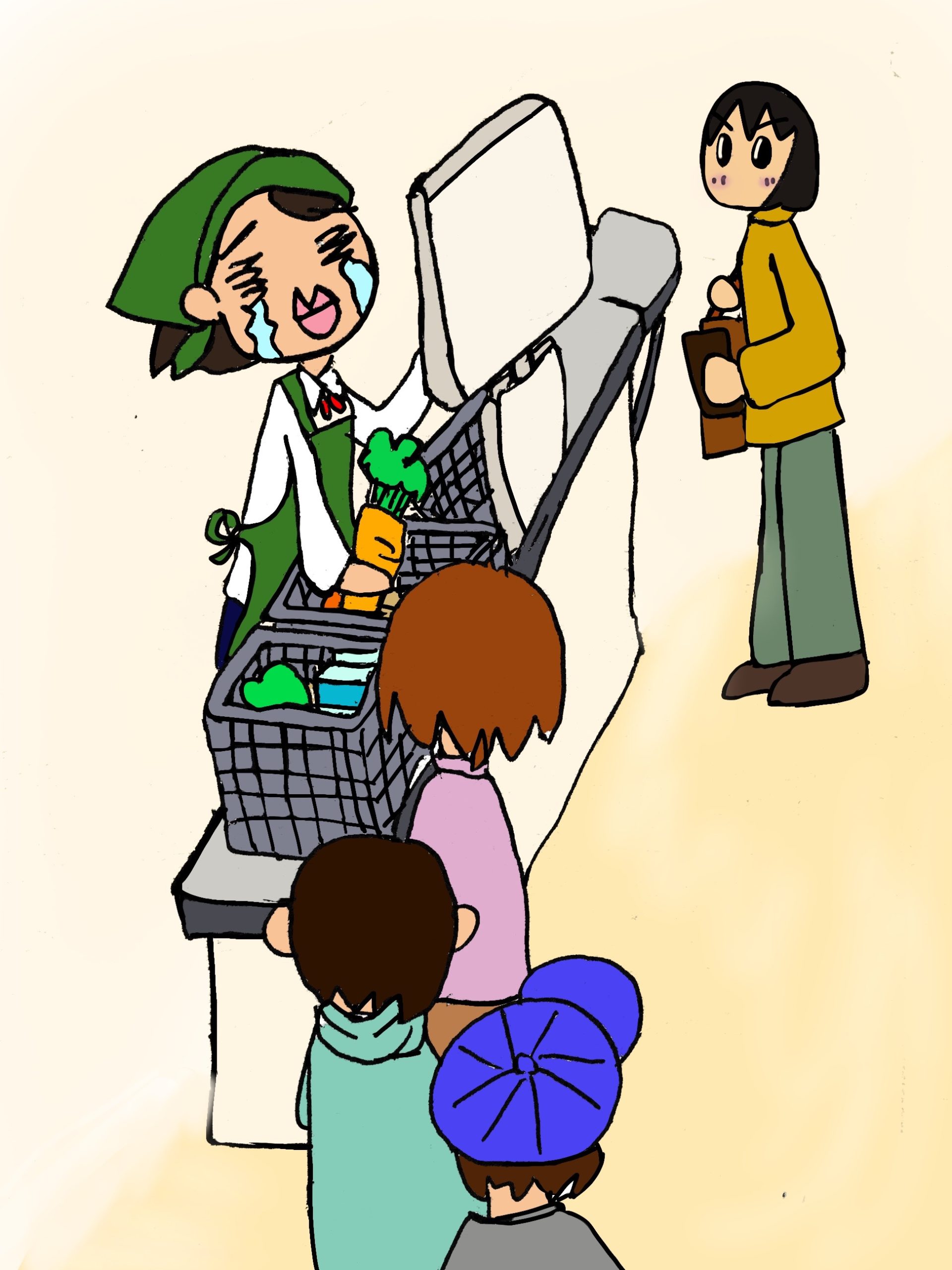 レジが早い人の見分けられますか？