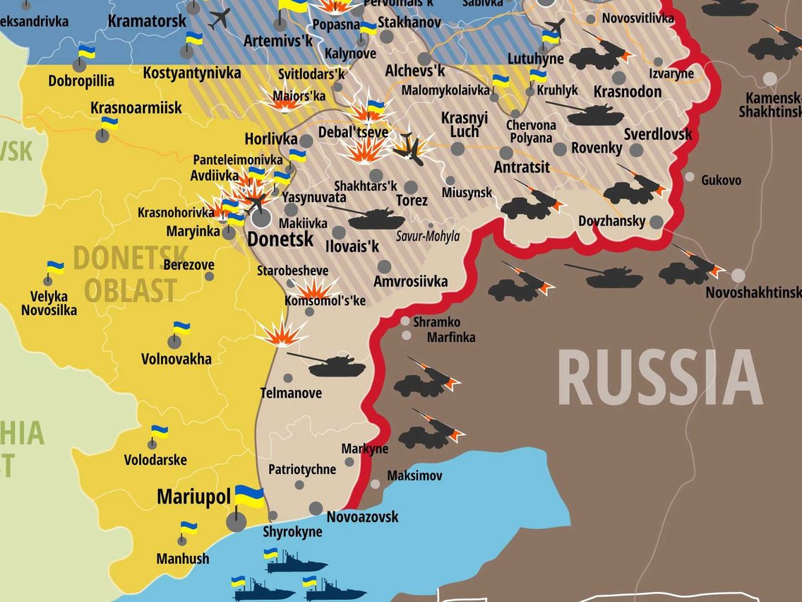 Donbas Map, Region, Ukraine, & War Britannica