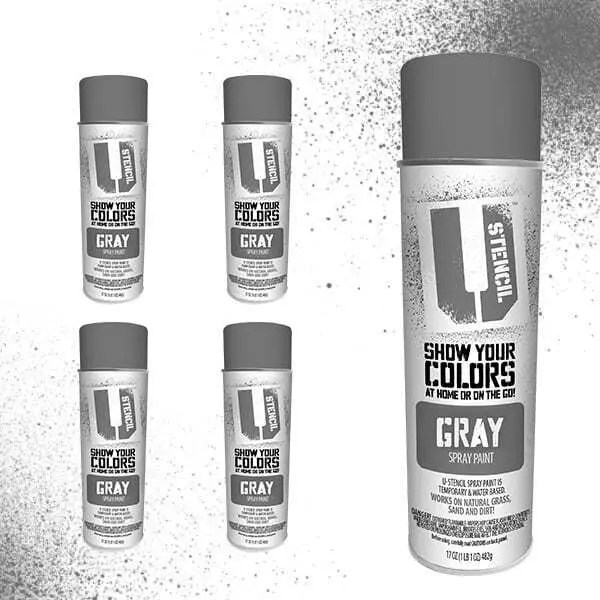 Gray Spray Paint 4Pack UStencil A Stencil Universe