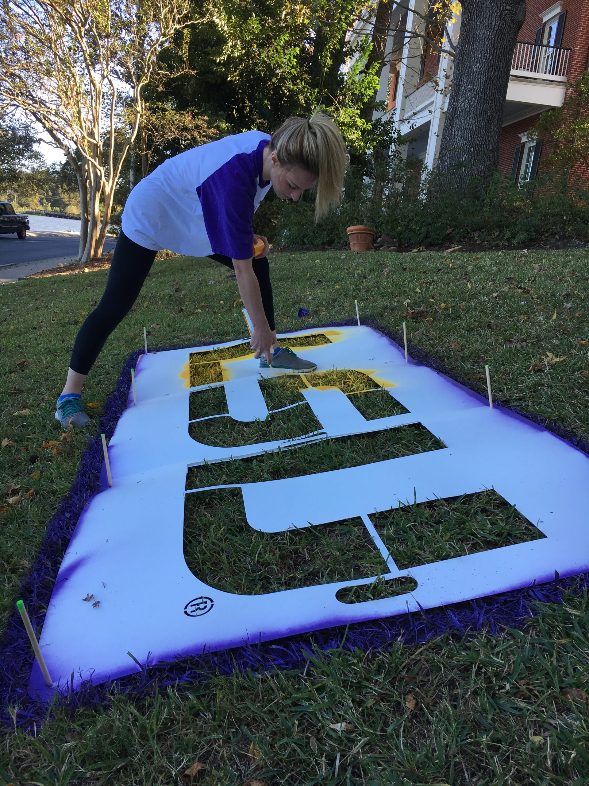 LSU Original Lawn Stencil Customer Projects UStencil A Stencil
