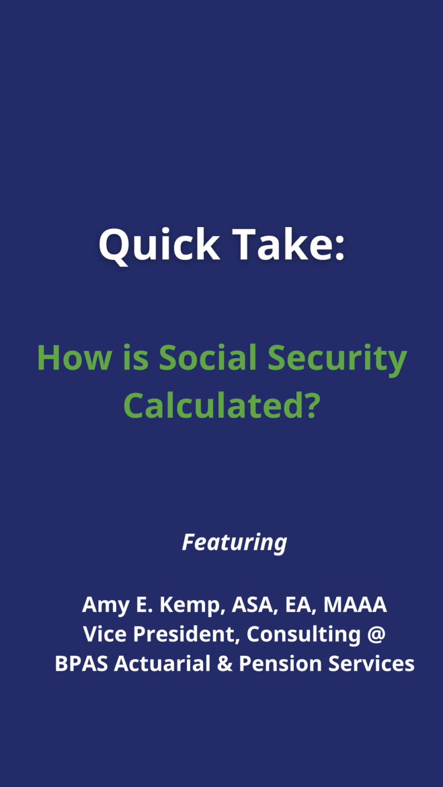 Quick Take Social Security Calculation BPAS University
