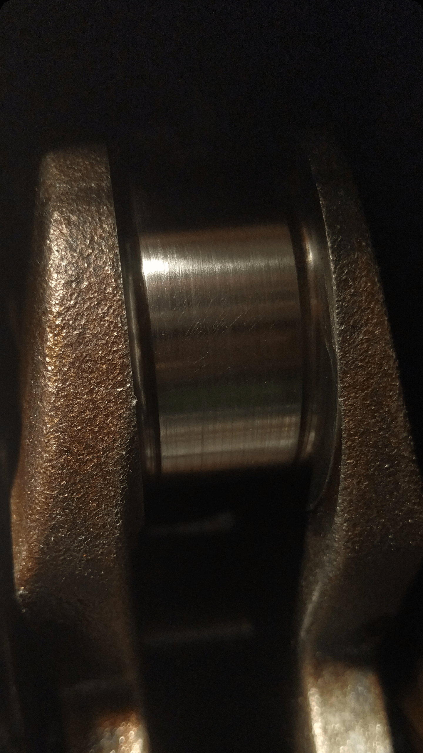 Piston hitting head/valves good engine still runs.