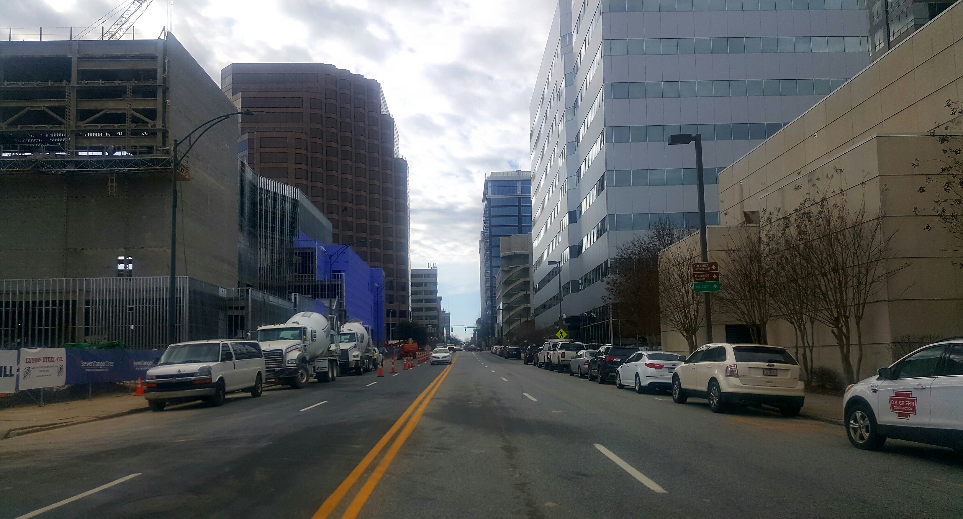 Greensboro downtown Development. (Raleigh phone, carrying, attractions