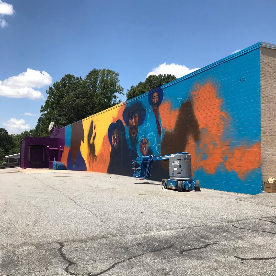 Greensboro mural project and street art. Greensboro, WinstonSalem