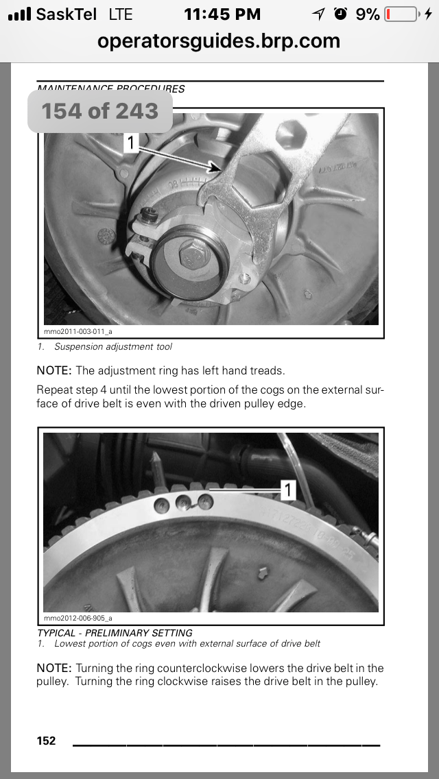 Proper belt deflection. Page 4 SkiDoo Snowmobiles Forum