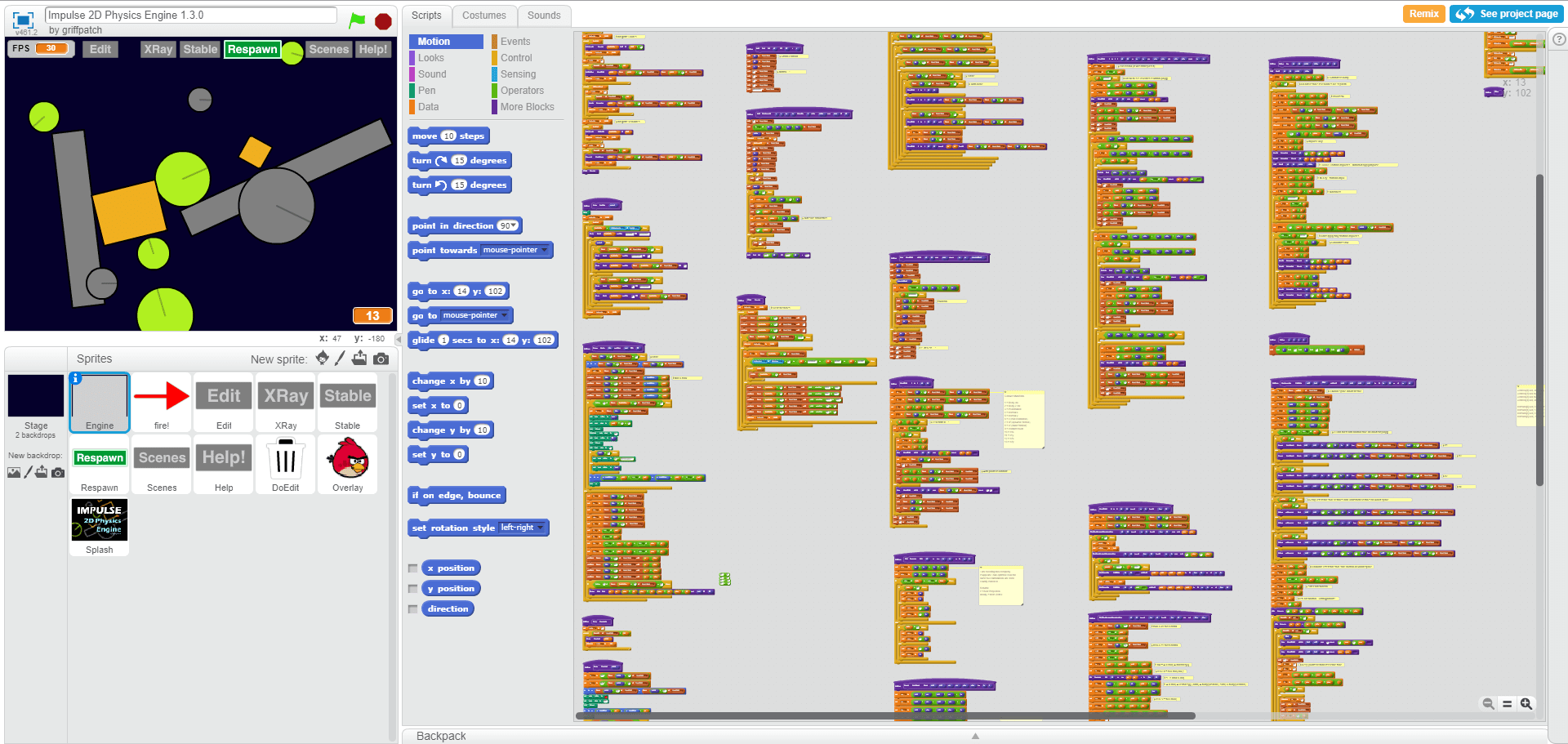 Advanced Physics Discuss Scratch