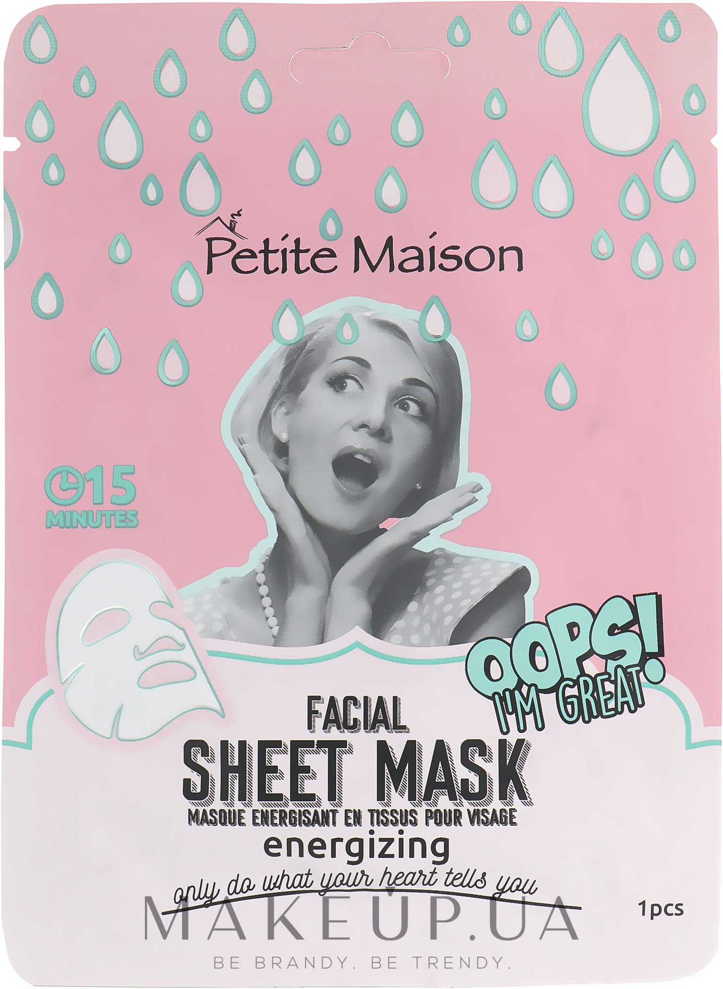 Petite Maison Facial Sheet Mask Тонизирующая маскапатч для лица