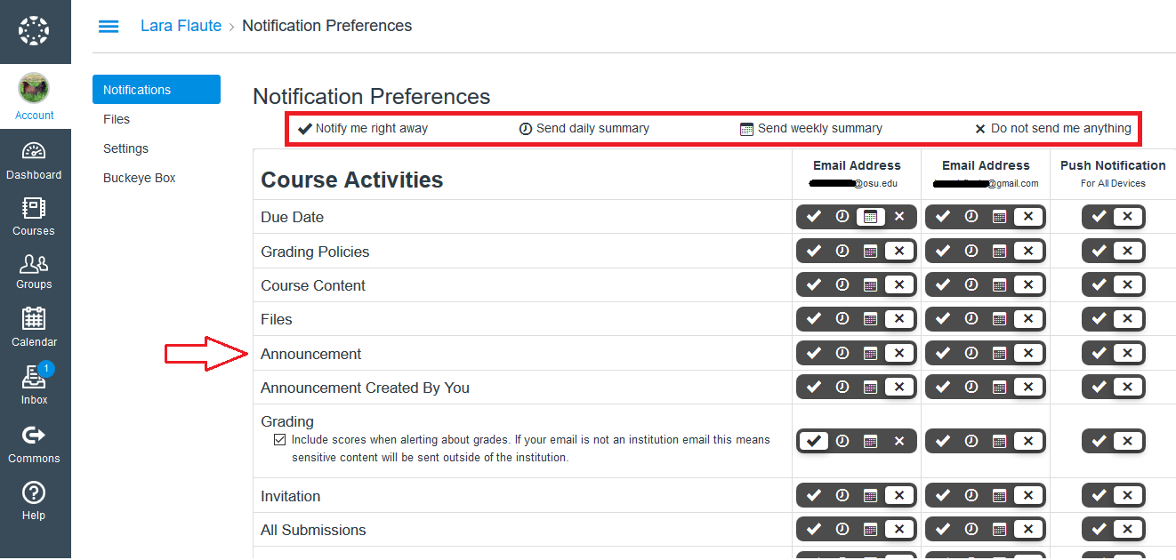 Canvas Notifications How are Students Receiving Your Communications