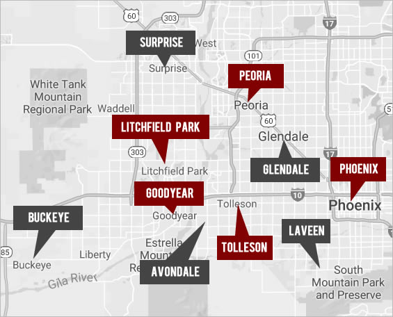 West Valley Phoenix Map West Valley Phoenix Map Mine Falls Park Map