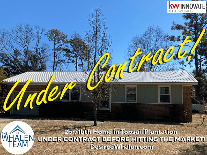 Under Contract! Home in Topsail Plantation, Hampstead NC!
