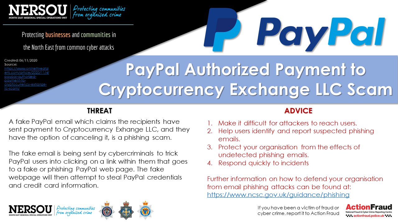 U.K. Police Warn About Crypto Scam Related to PayPal