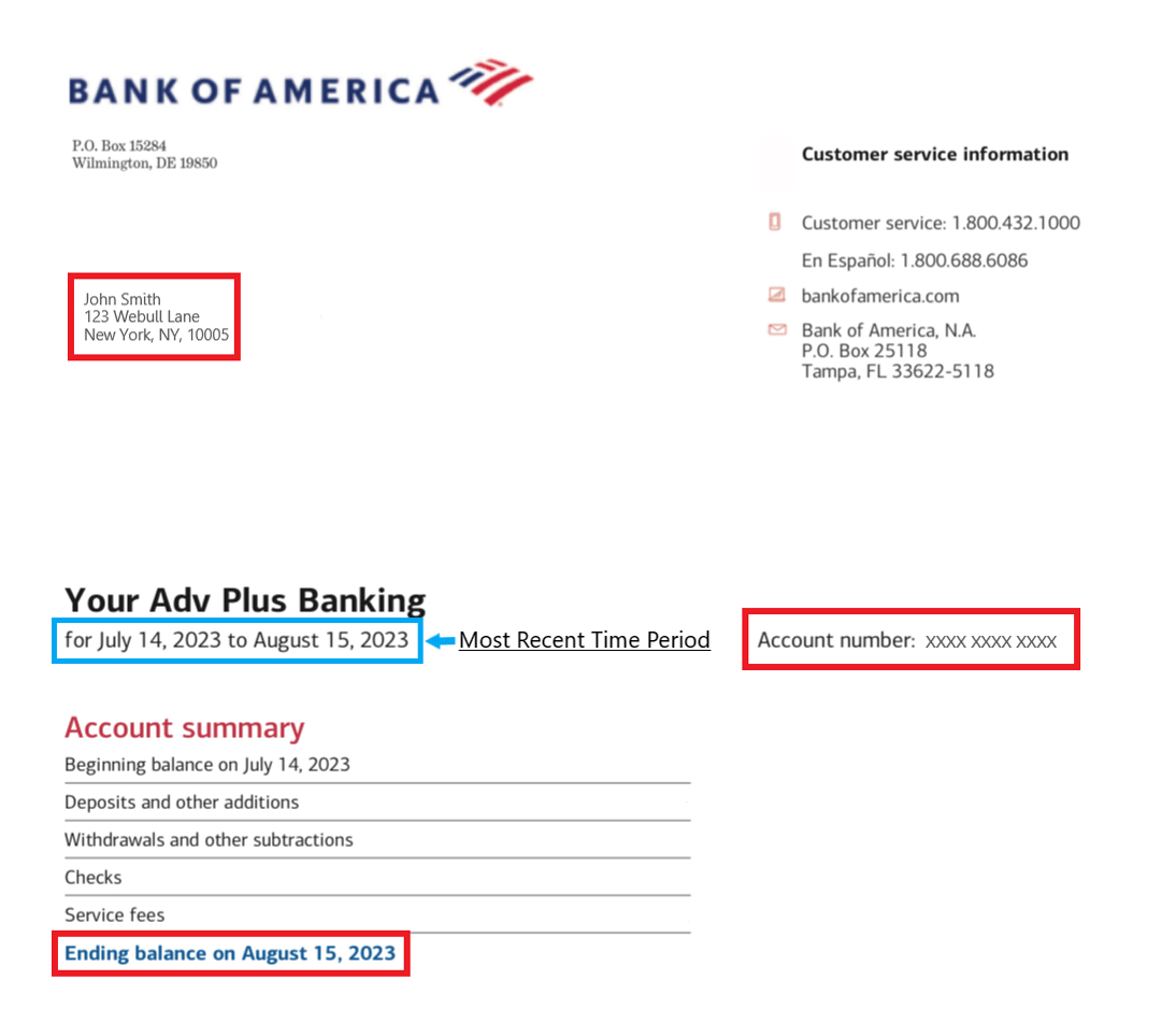 Bank Statement