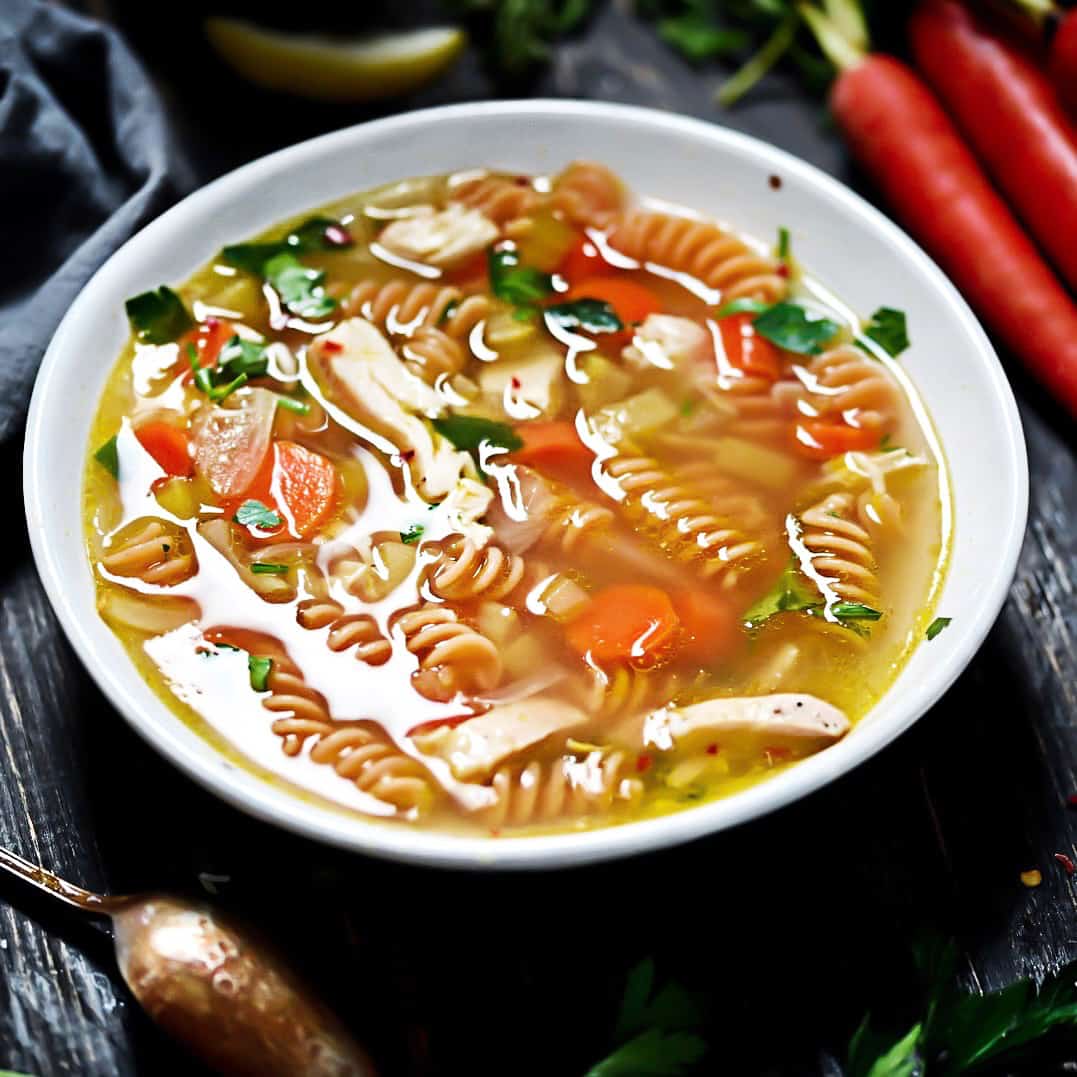 SCD Chicken Rotini Soup Lila Ruth Grain Free