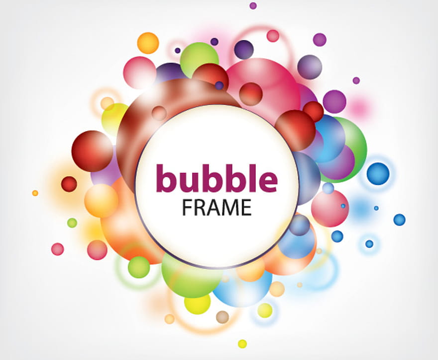 Bubble Frame eps vector UIDownload