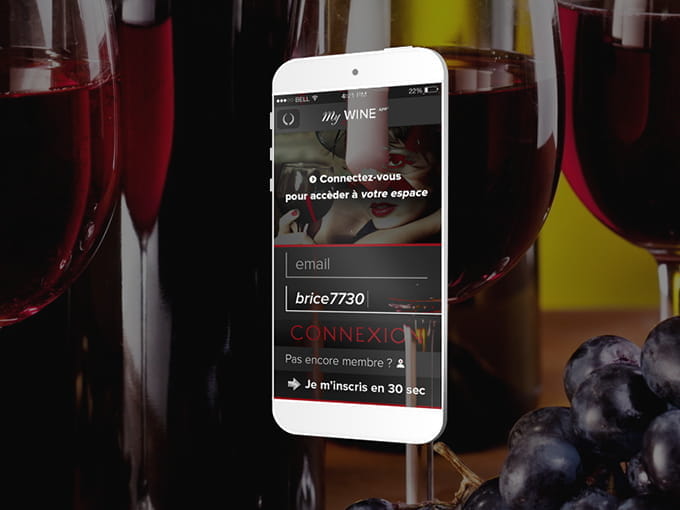 My Wine App psd vector UIDownload