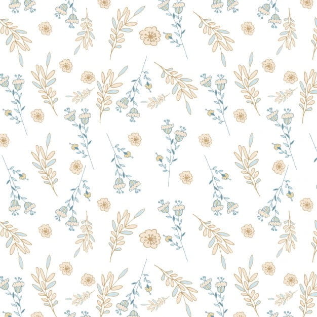 White floral pattern eps vector UIDownload