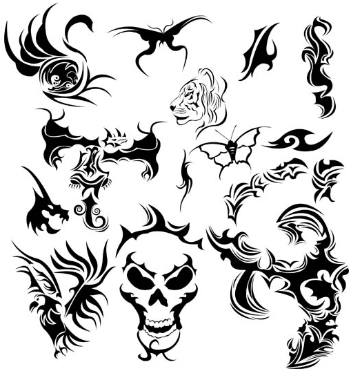 Tattoo Set 5 vector ai UIDownload
