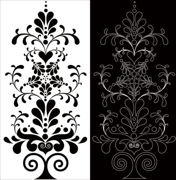 Black and white patterns vector eps UIDownload