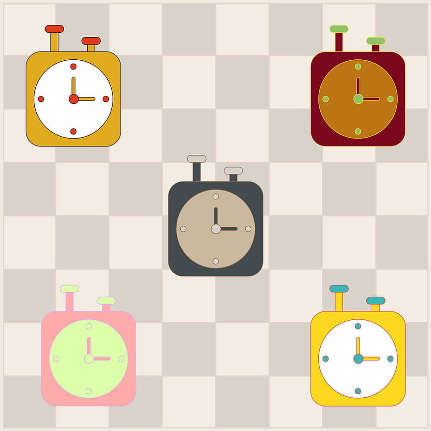 Chess clock stopwatch timer set vector ai eps UIDownload