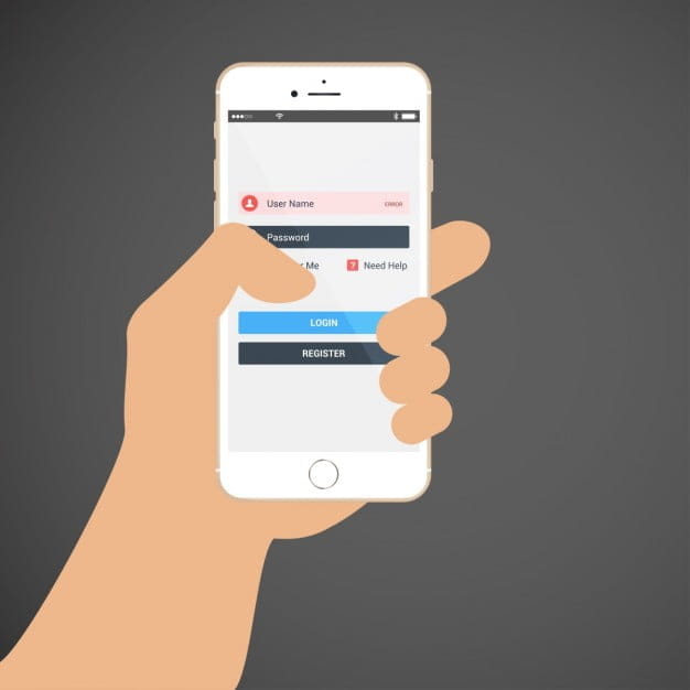 A mobile phone applications eps vector UIDownload