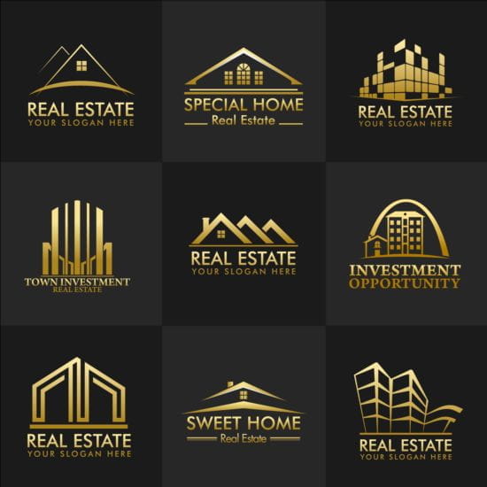 Free download Vector real estate logos set ai UIDownload