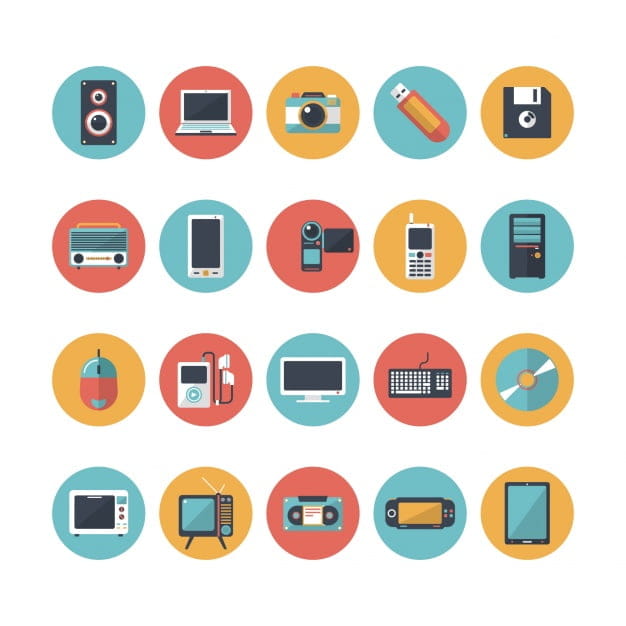 Technological devices icons collection eps vector UIDownload