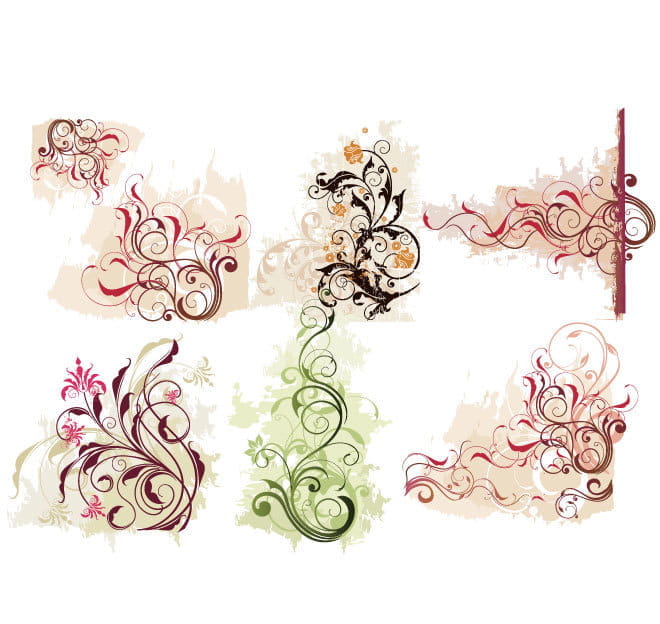 vector floral decorations eps UIDownload