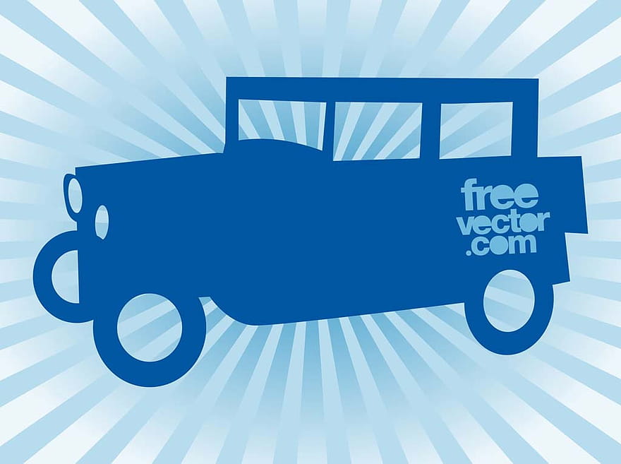 Vector Vintage Car ai UIDownload