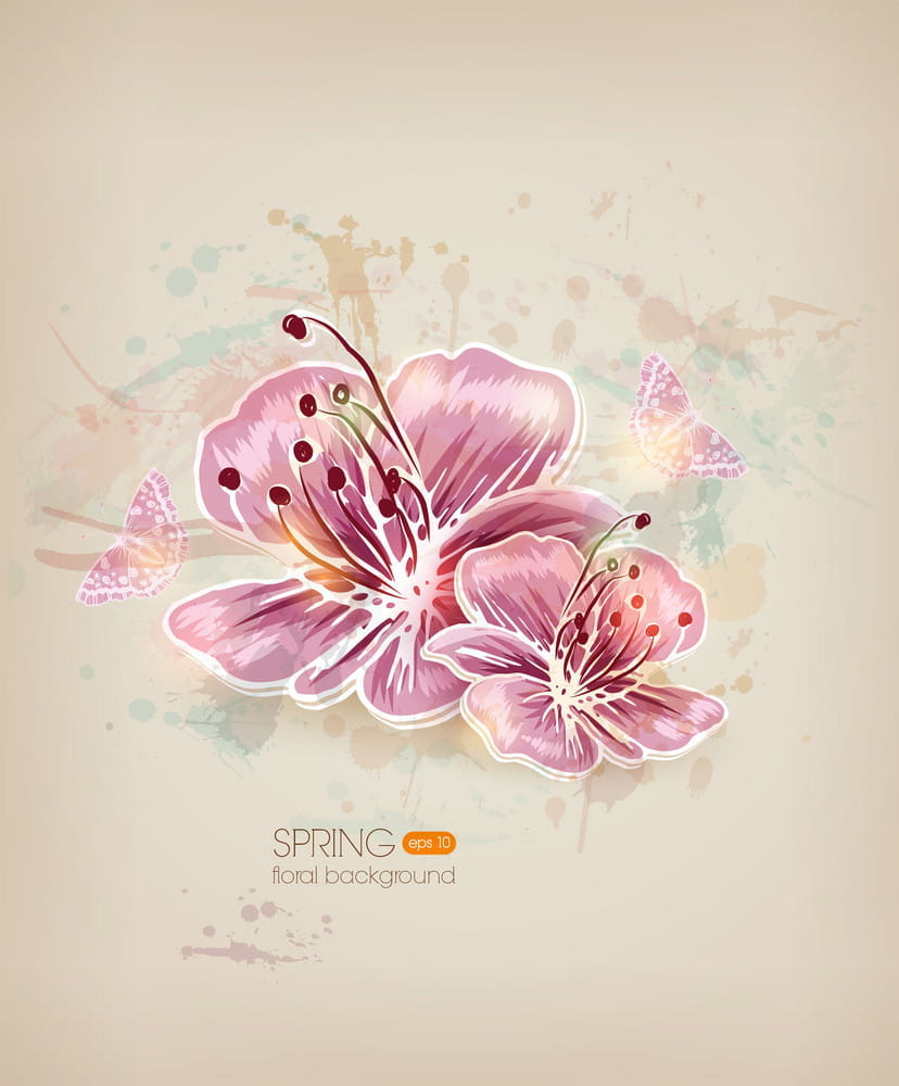 Floral vector ai eps UIDownload