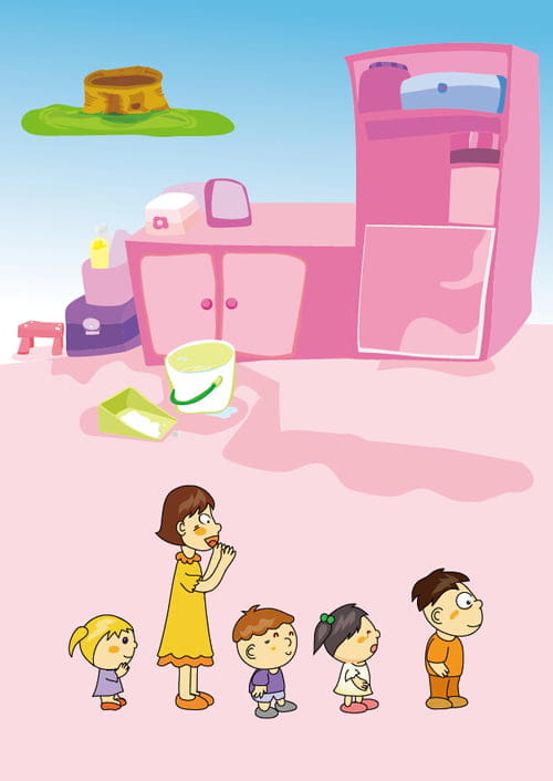 Cartoon kindergarten vector UIDownload