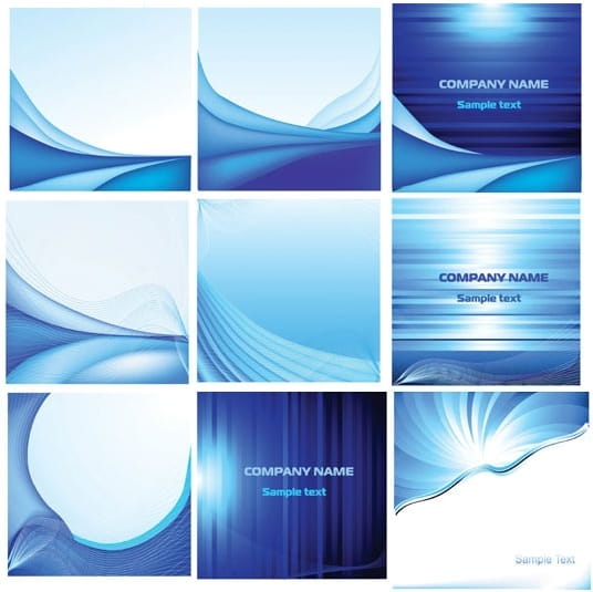 Elegant blue card background vector eps UIDownload